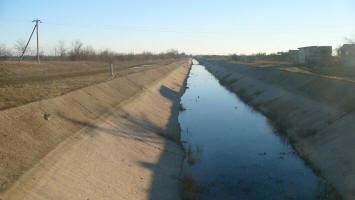 Empty Canal near Vidnoye Crimea