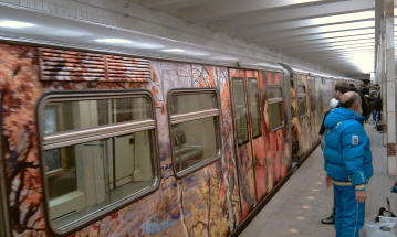 Victory Train in Moscow Metro