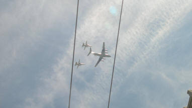 Military Planes Flying Over Moscow 05-09-2015 07